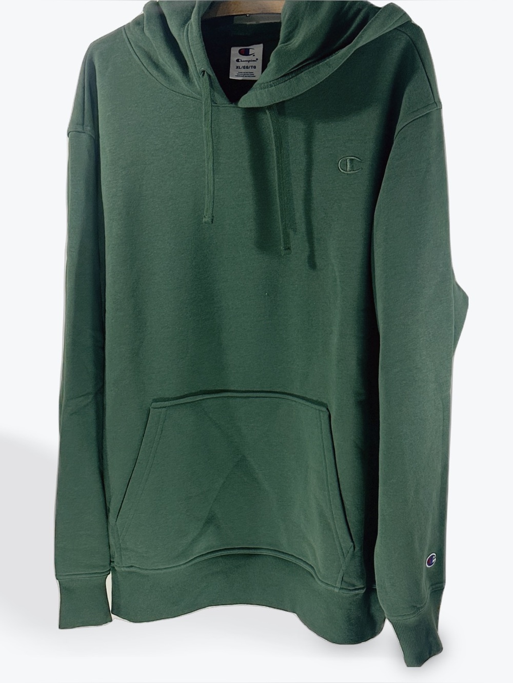 NWOT Champion Forest Green Pullover Hoodie Sweatshirt with Kangaroo Pocket XL